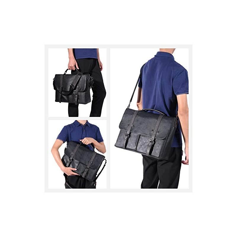 Messenger Bag for Men Vintage Laptop Bag Briefcase Satchel