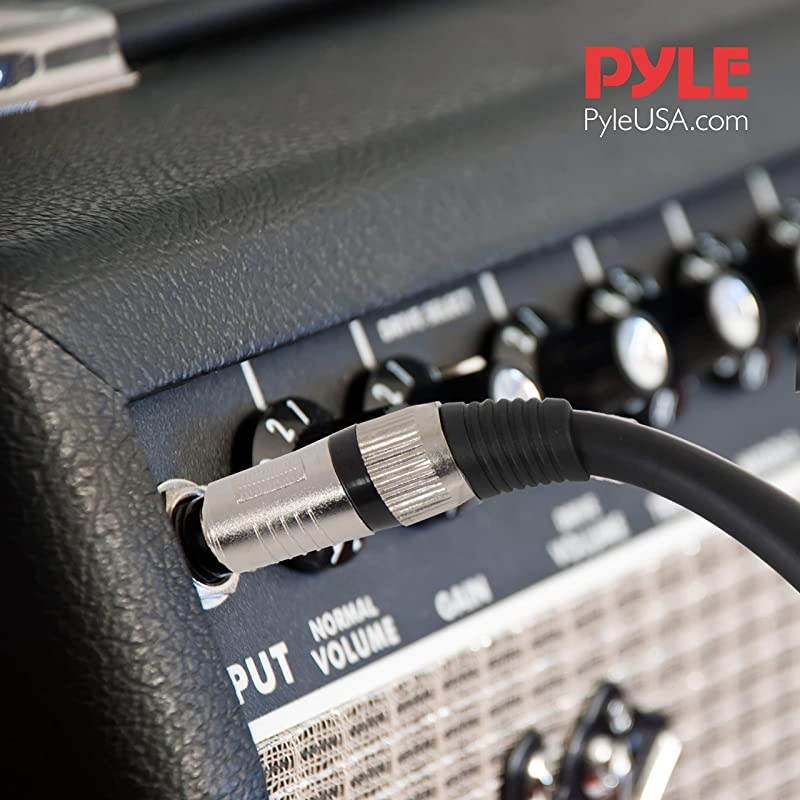 14quot to 14quot Audio Cord &frac14;quot to &frac14; Inch Mono Jack Male Connection 15 ft 12 Gauge Black Heavy Duty Professional Speaker Guitar Cable Wire Delivers Sound  Pro PPJJ15