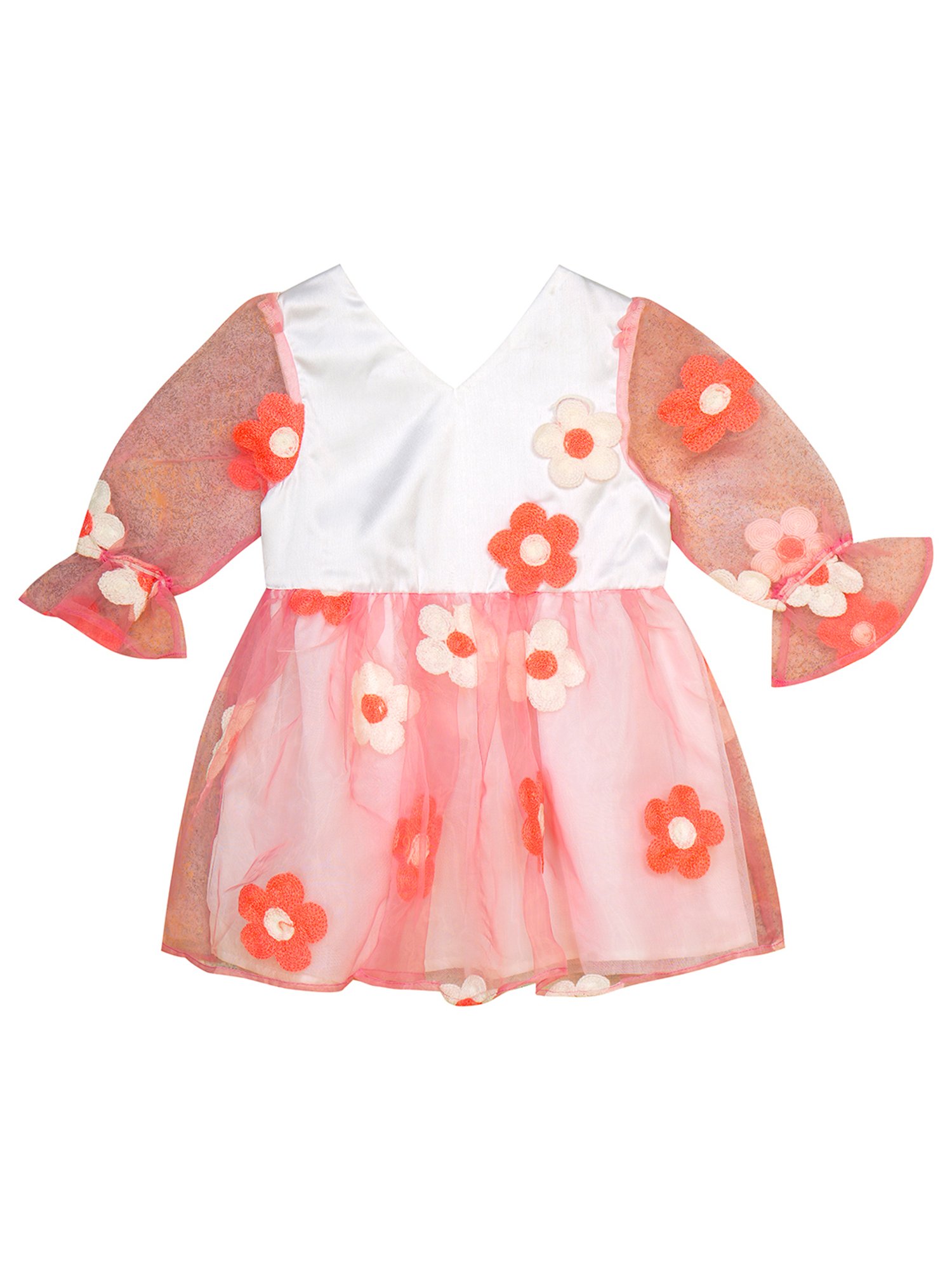 Pink Chick Kids Navy Solid Party Gowns