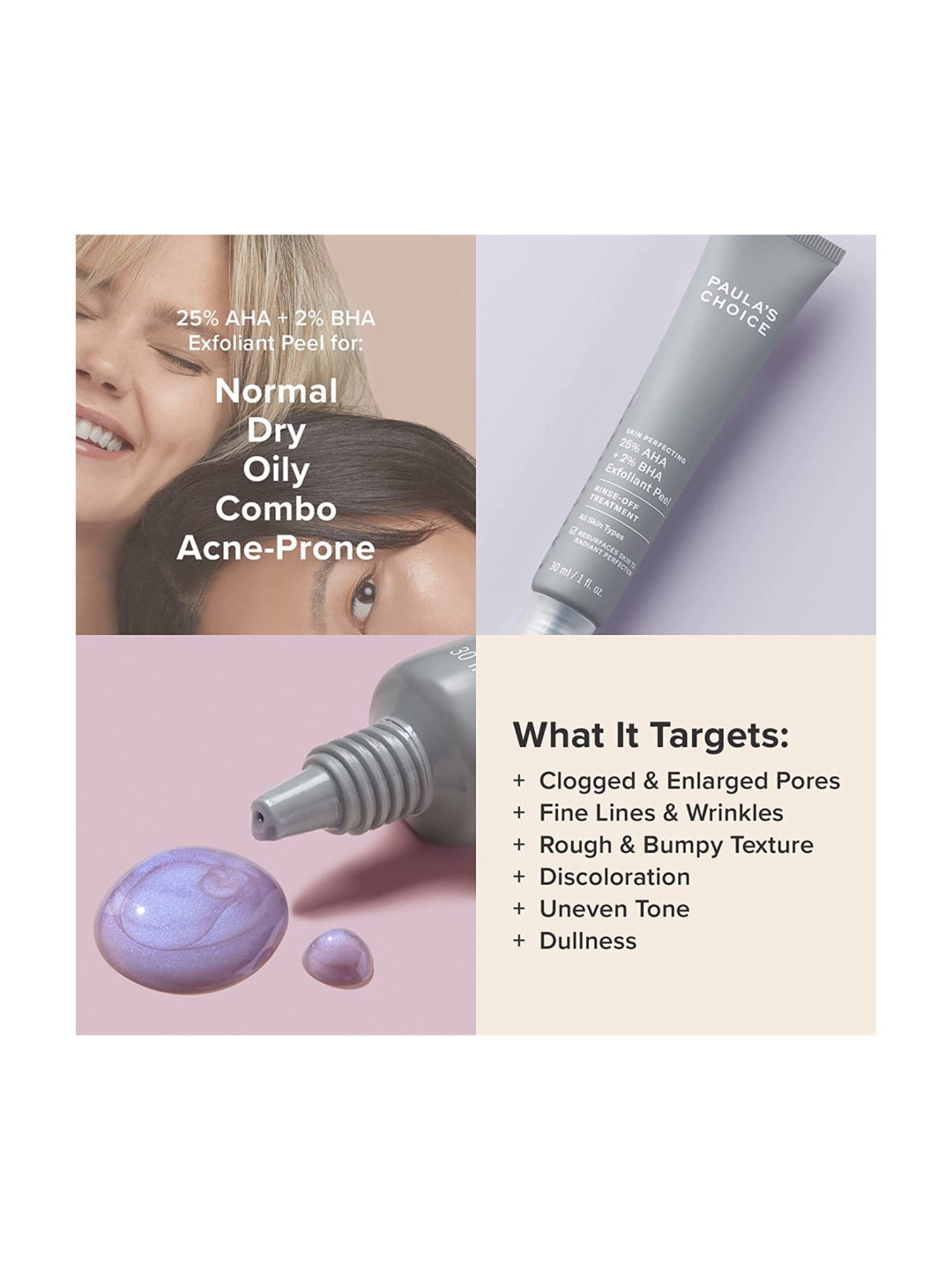 Paula's Choice Skin Perfecting 25% AHA + 2% BHA Exfoliant Peel 30 ml