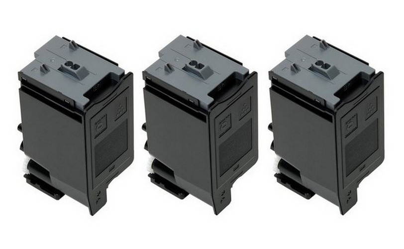 SuppliesMAX Compatible Replacement for Sharp MX-C250/C300W/C301W/C303W/C304W Black Toner Cartridge (3/PK-6000 Page Yield) (MX-C30GTB_3PK)