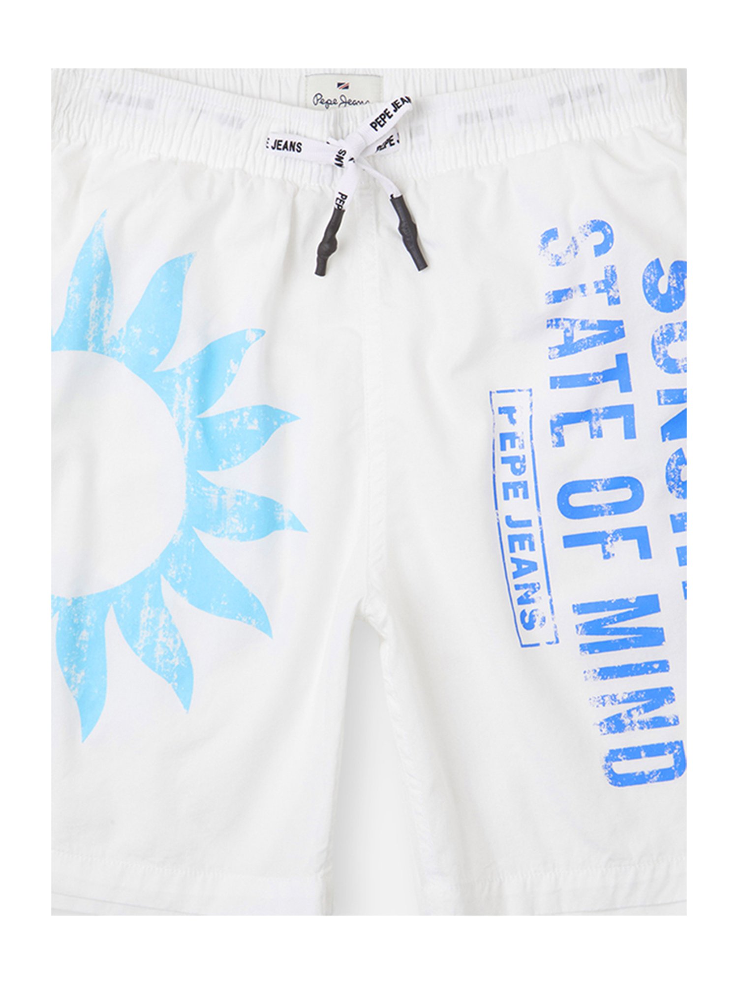 Pepe Jeans Boys White Printed Shorts