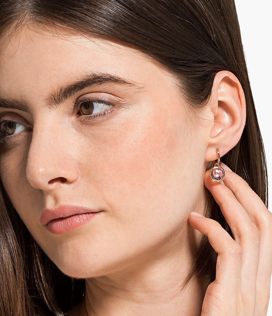 Sanctuary Project Semi Precious Turquoise and White Howlite Three Stone Stud Earrings Gold