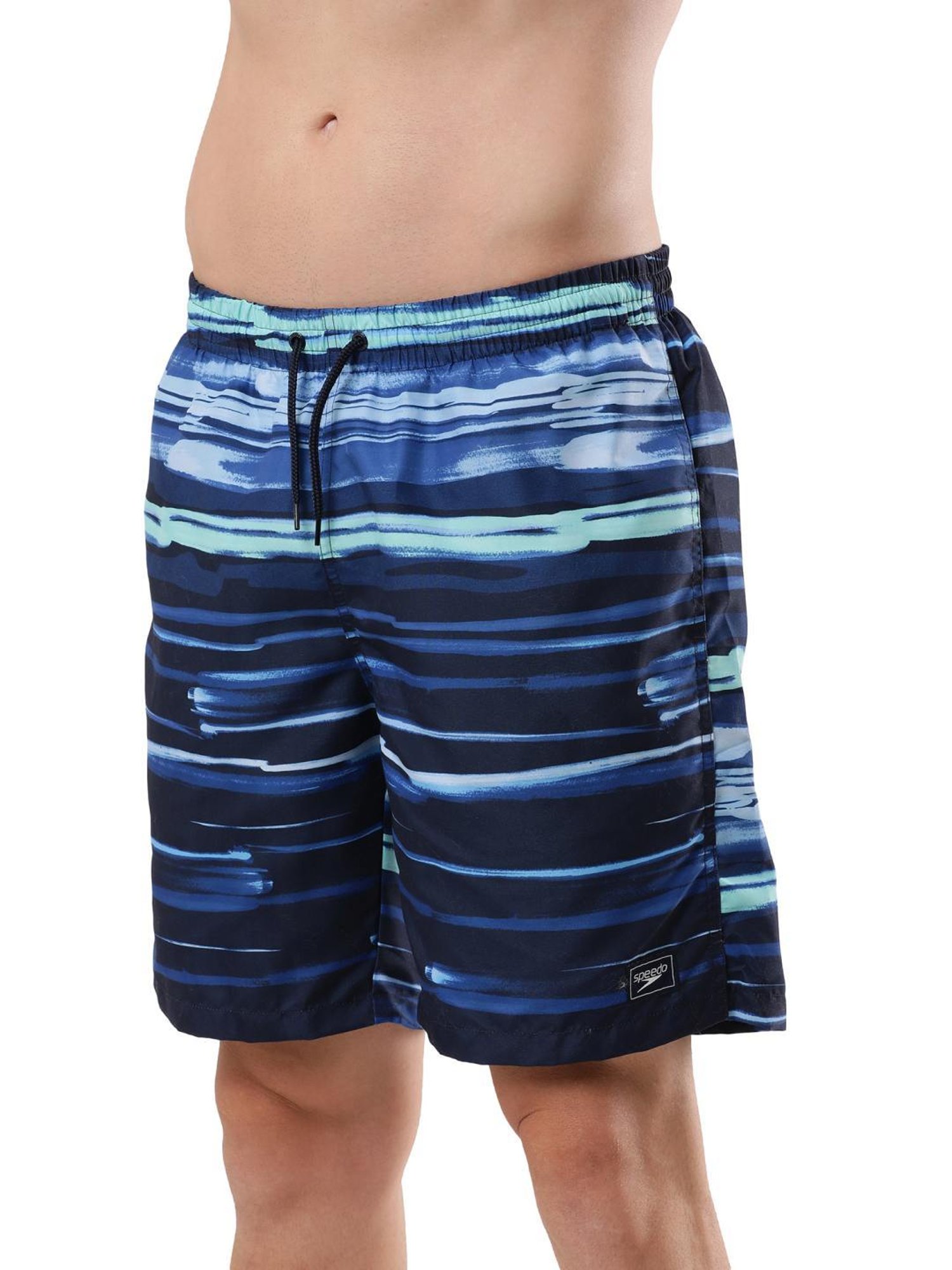 Speedo Pure Blue Regular Fit Printed Swim Shorts