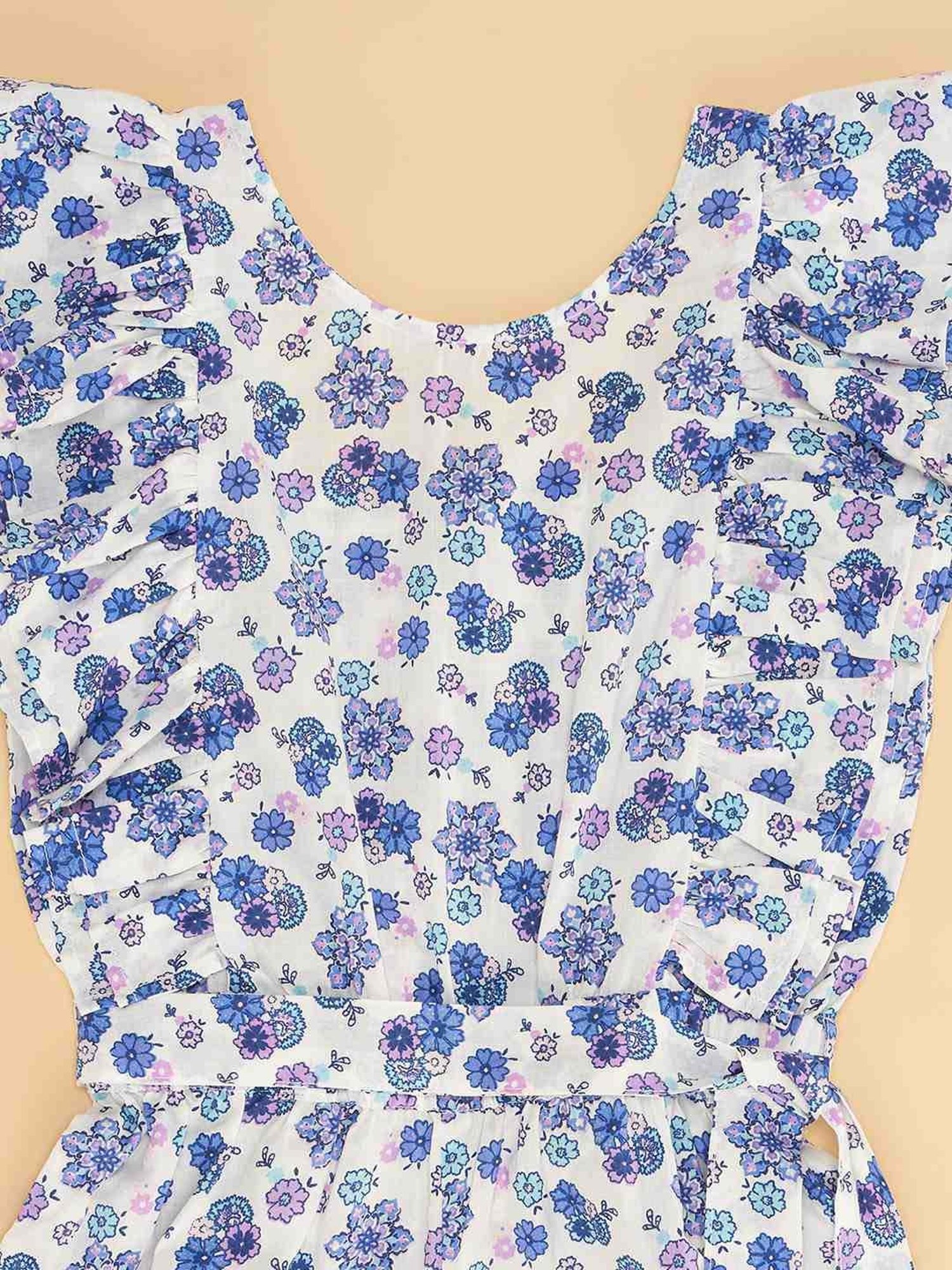 Stylestone Kids Red Printed Jumpsuit