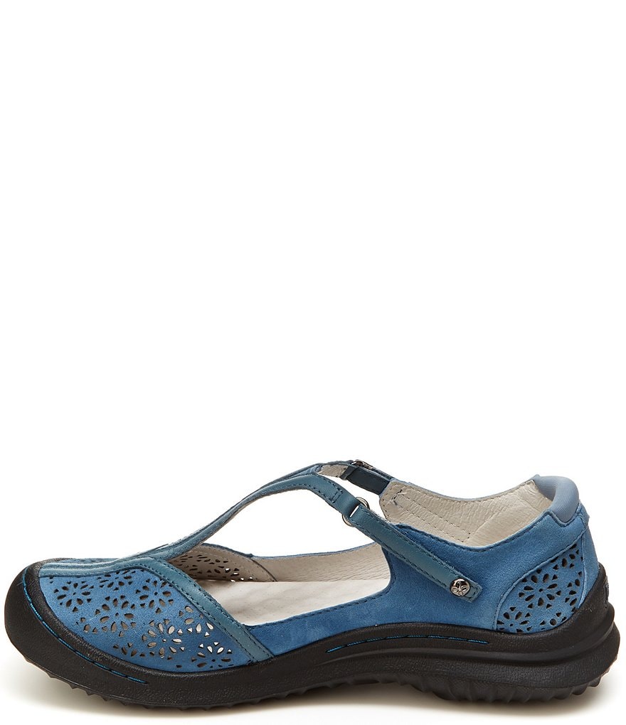 Jambu Creek Leather T-Strap Flat Shoes