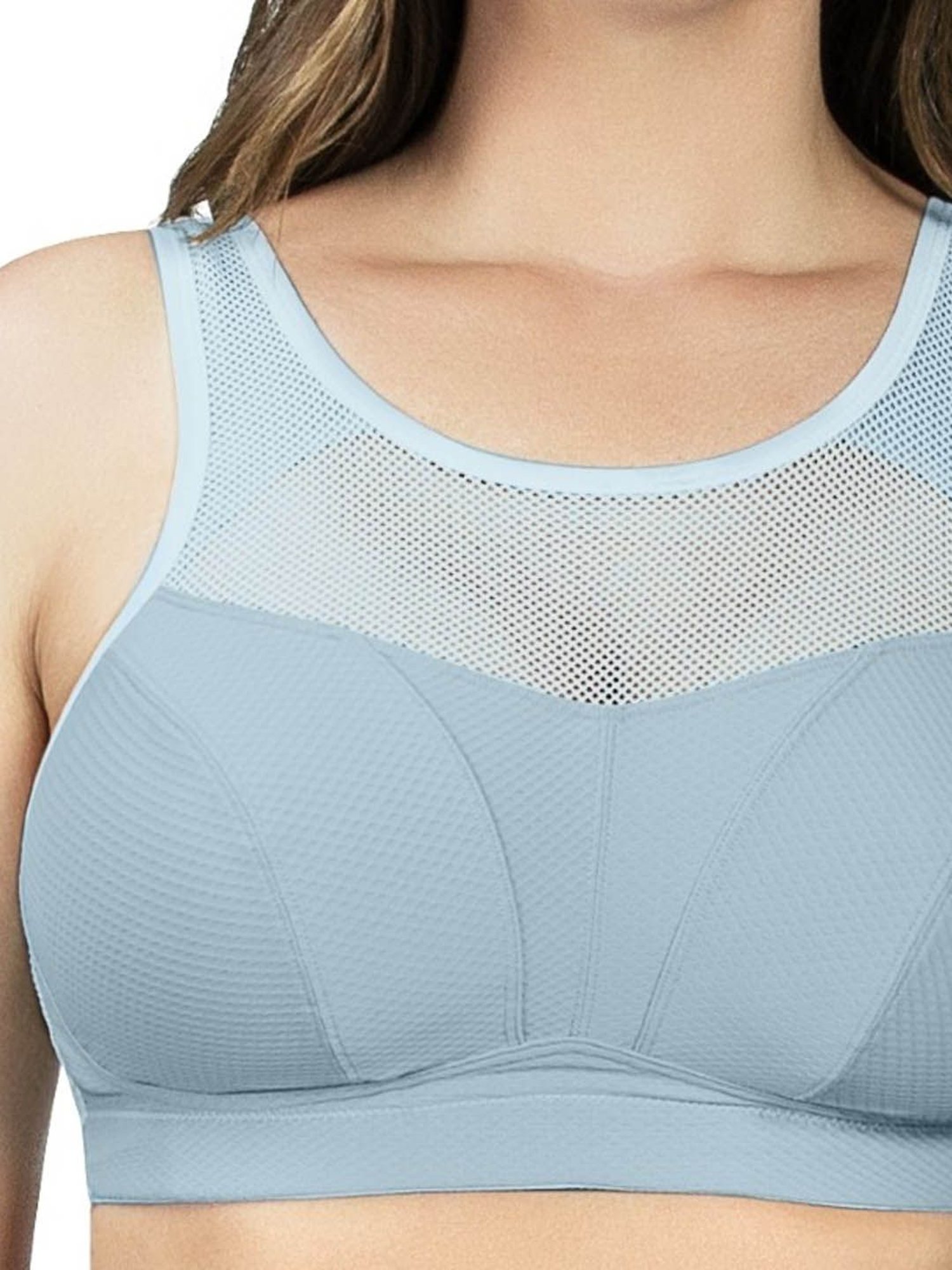 PARFAIT Granite Blue Non Wired Non Padded Sports Bra