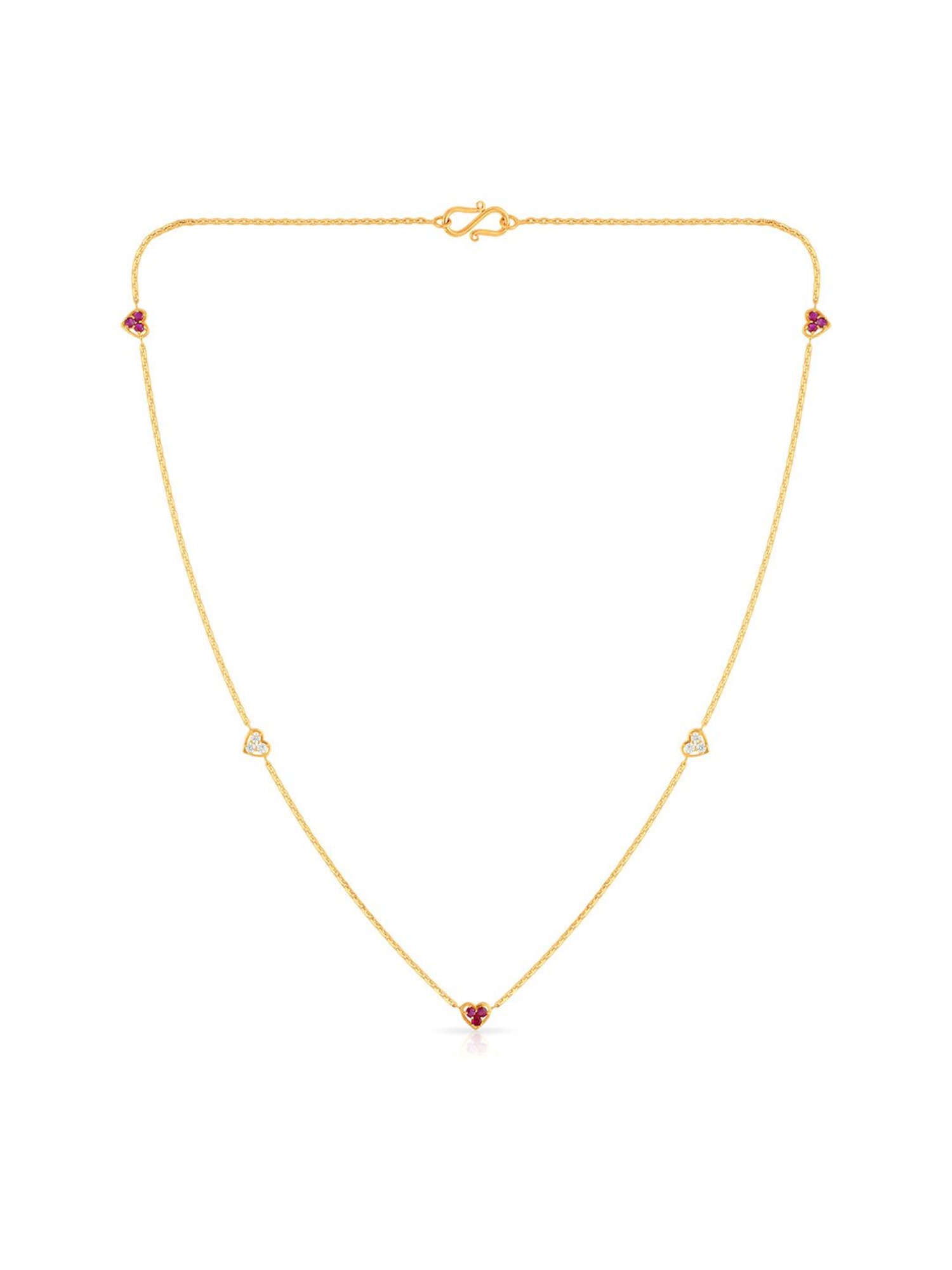 Malabar Gold and Diamonds 22k Yellow Gold Necklace for Women