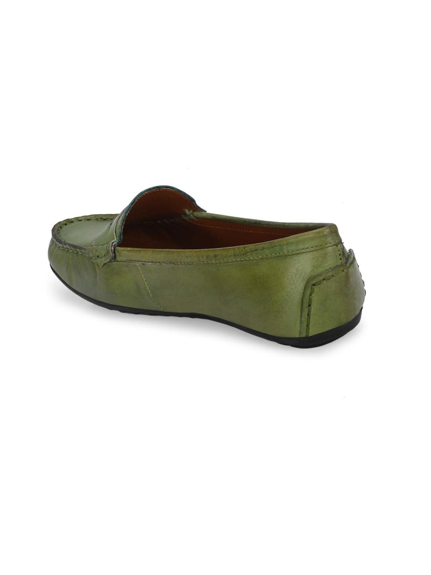 Carlo Romano Women's Green Casual Loafers