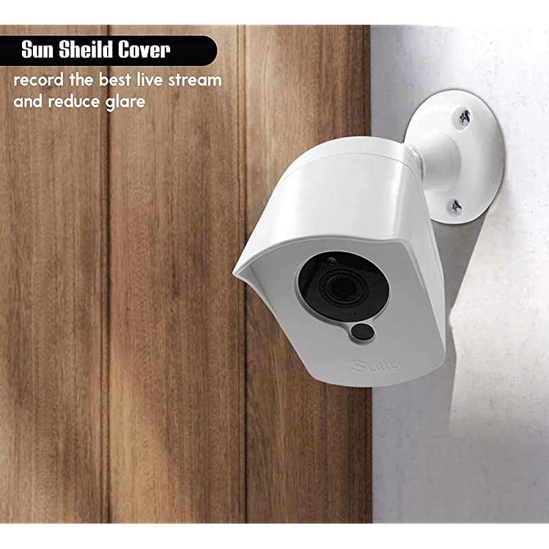 Mounting Kit for Wyze Cam (1 pcs Black) - Outdoor Case for Wyze Camera & v2 1080p Full HD w/Screw Mounts - Wyze Waterproof Cover with Wall Mount Bracket - Solid Housing for Wyze Cams by