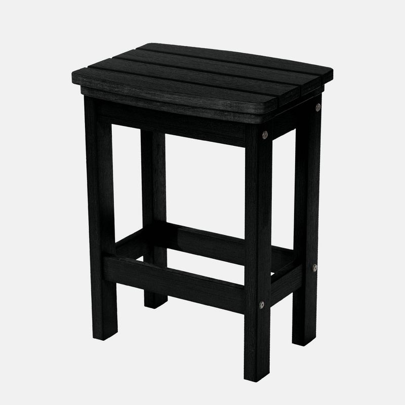 Lehigh Counter Height Patio Stool Black - highwood