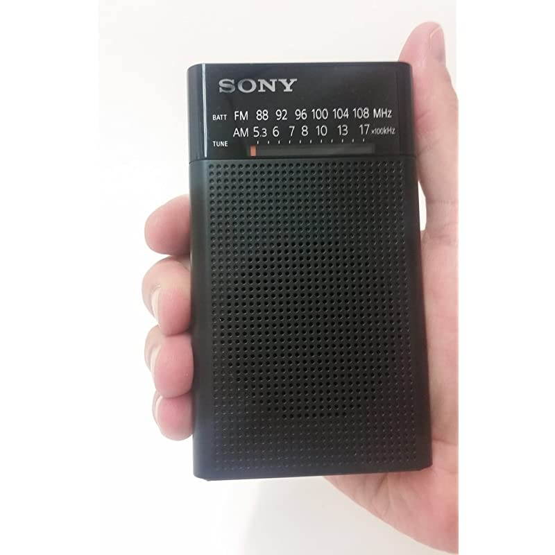 ICFP26 Portable AMFM Radio Black Bundles Battery Bundle