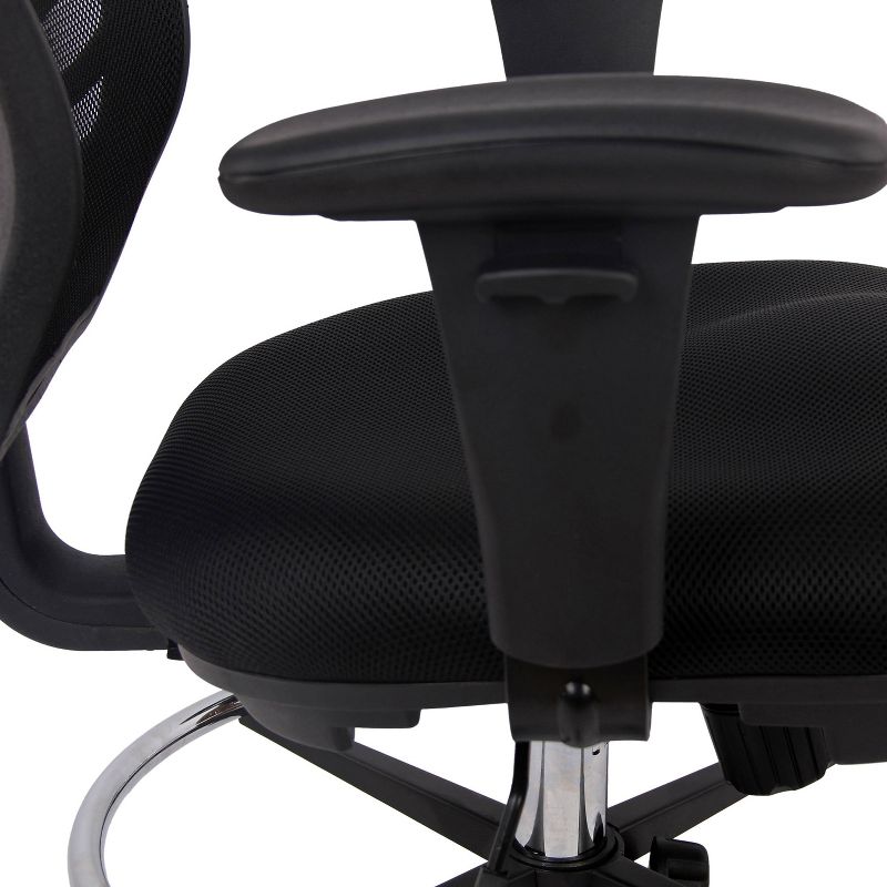 Mission Drafting Chair Black - Poly & Bark