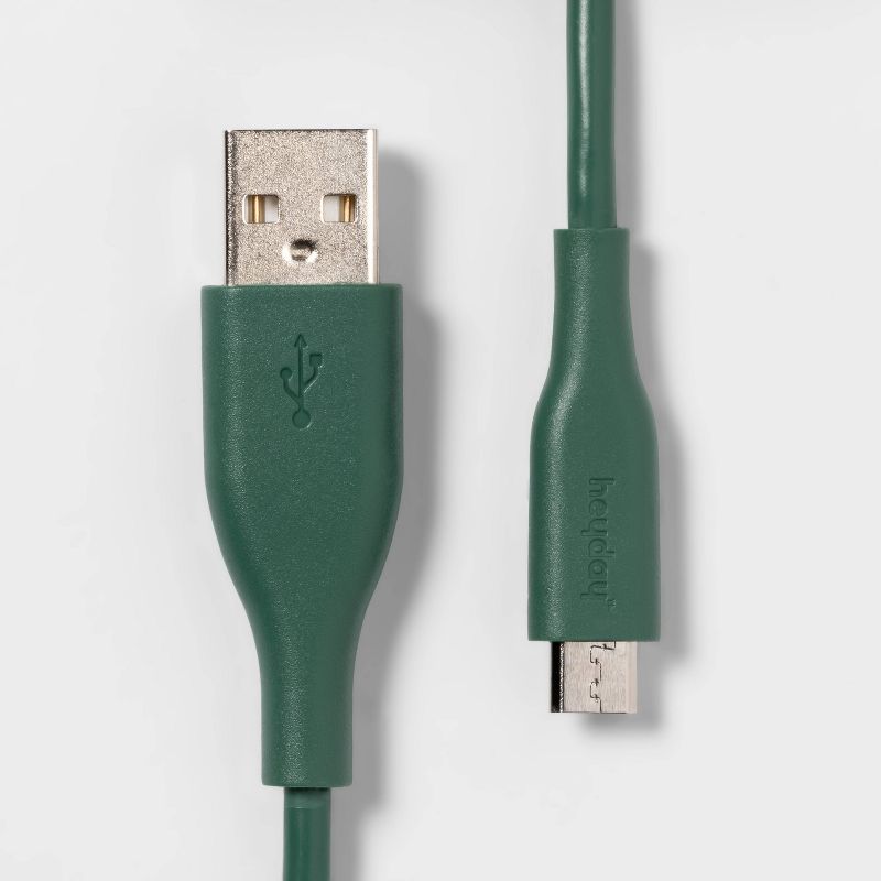 heyday™ 6' USB-A Mirco Cable - Evergreen