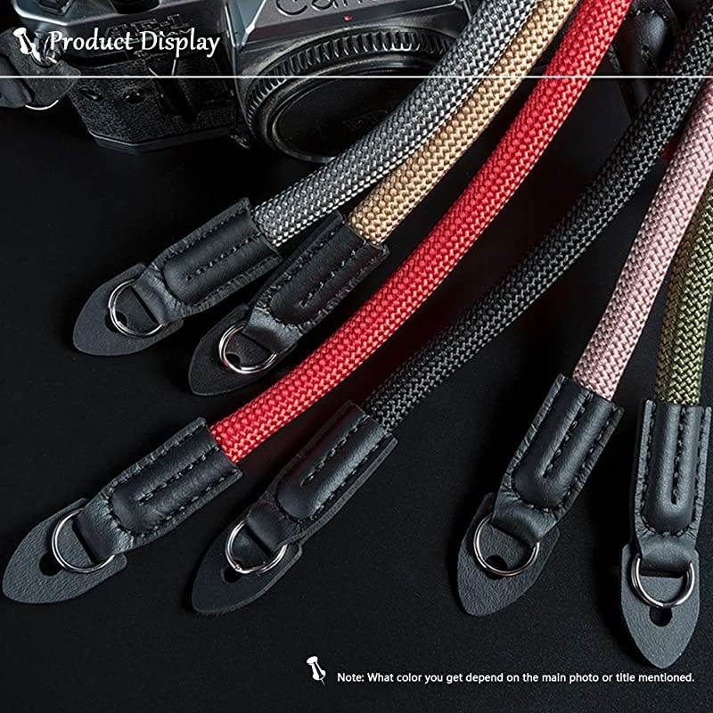Mirrorless Camera Neck Strap Compatible with Sony A6100 A6600 A6400 A6000 A6300 A6500 A6100 RXIRII RX10II RX10III RX10IV X-T30 X-T20 Cameras Climbing Rope Shoulder Strap Coffee