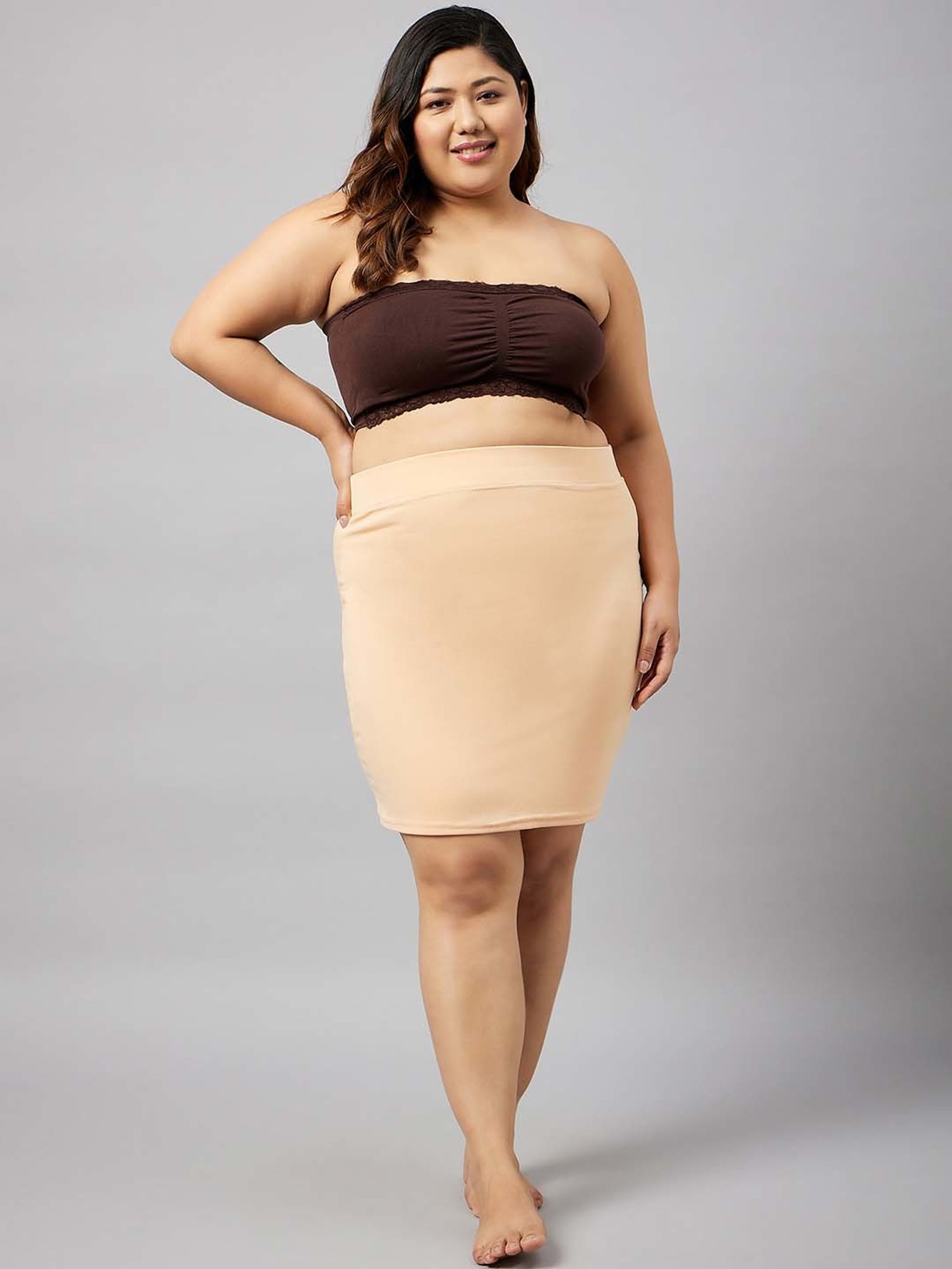 Da Intimo Black Full Coverage Thigh Shaper