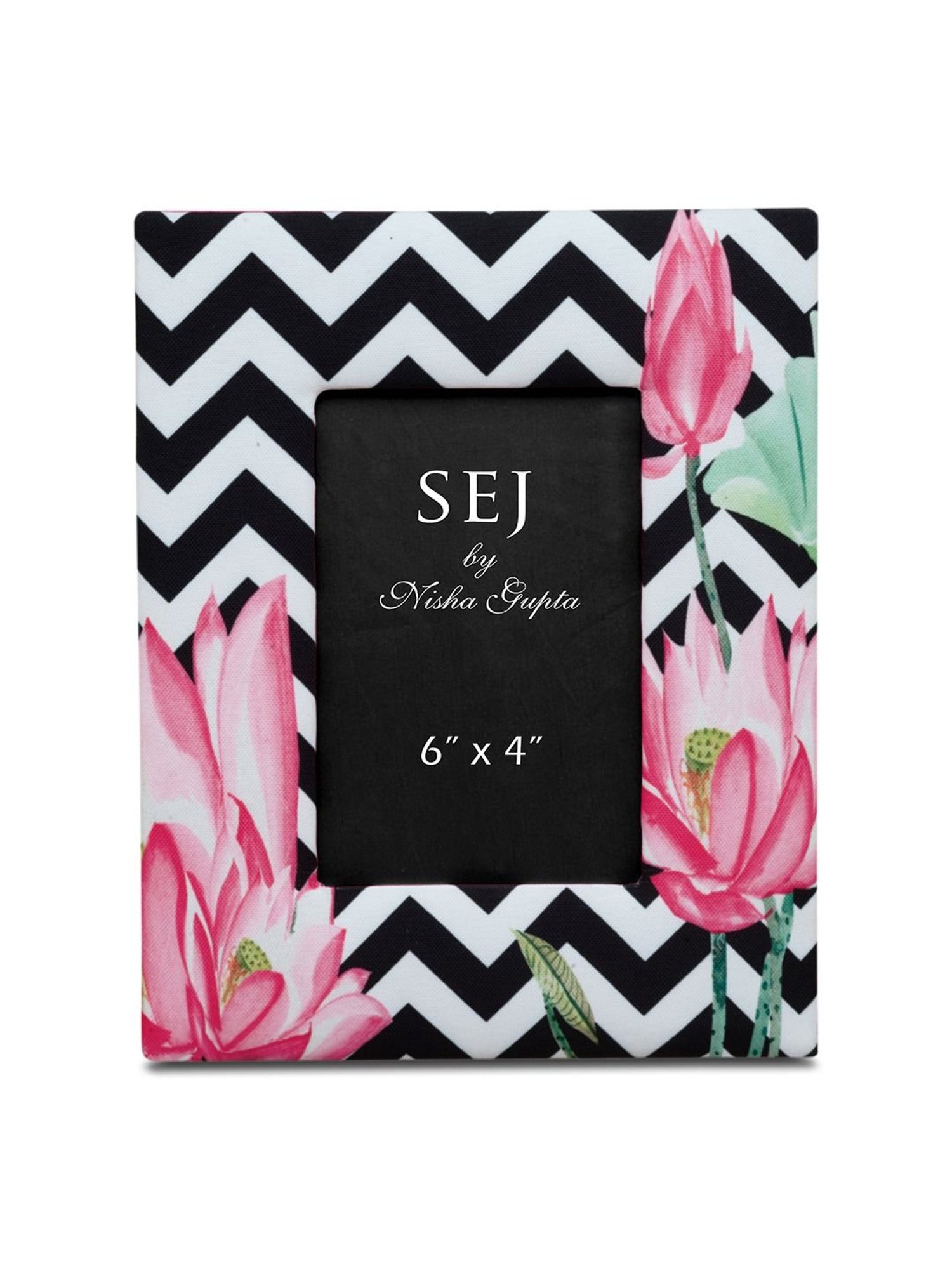 SEJ by Nisha Gupta White & Black Wooden Photo Frame