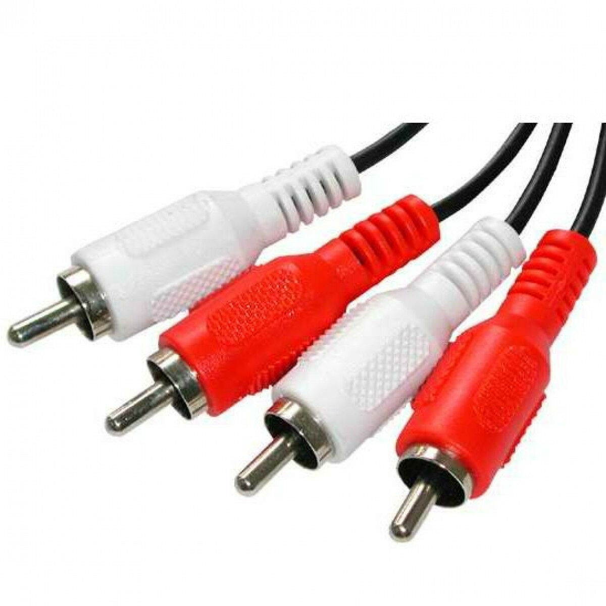 25 feet Dual RCA Male 2 RCA Male to 2 RCA Male M/M Audio Video AV Cable Cord 25'