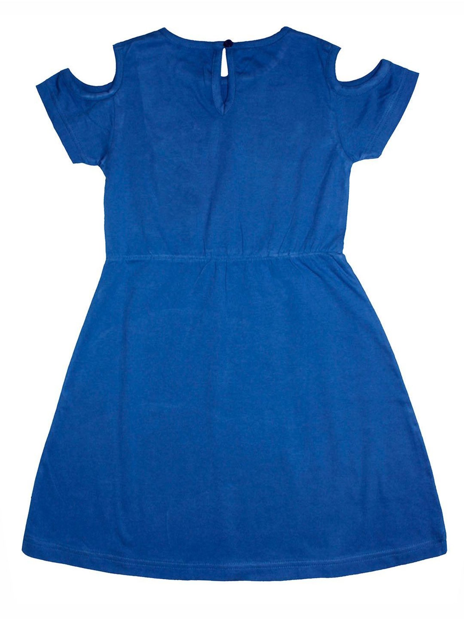 Kiddopanti Kids Blue Embroidered Dress