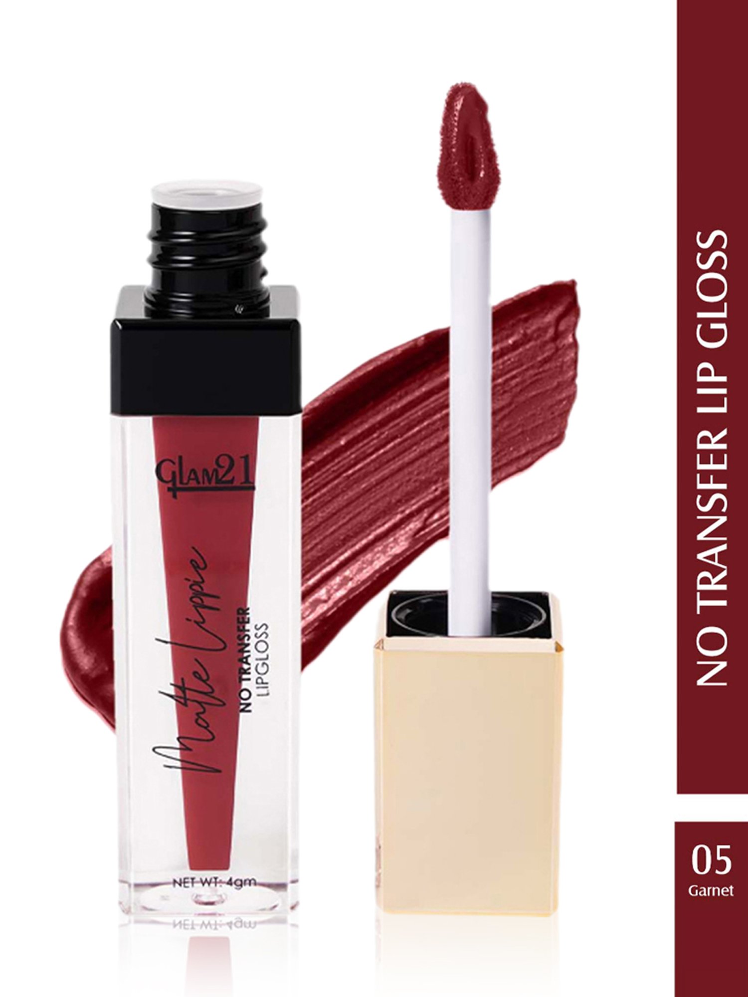 Glam21 Matte Lippie No Transfer Liquid Lipstick 05 Garnet - 4 gm