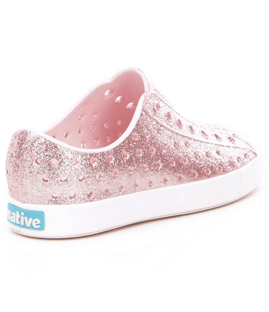 Native Girls' Jefferson Bling Glitter Slip-On Sneakers (Youth)