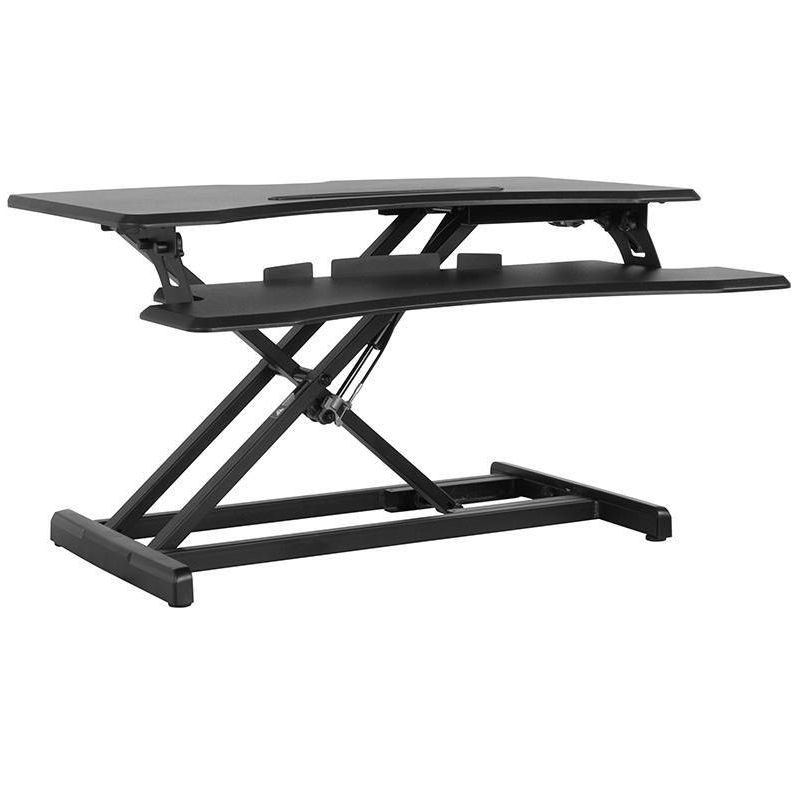 32.6" Hercules Series Height Adjustable Ergonomic Desk Black - Riverstone Furniture Collection
