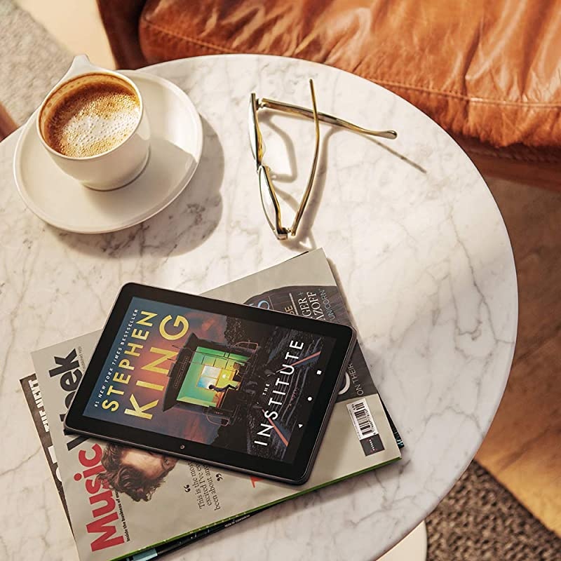 HD 8 Plus tablet, HD display, 32 GB, our best 8" tablet for portable entertainment, Slate, without lockscreen ads