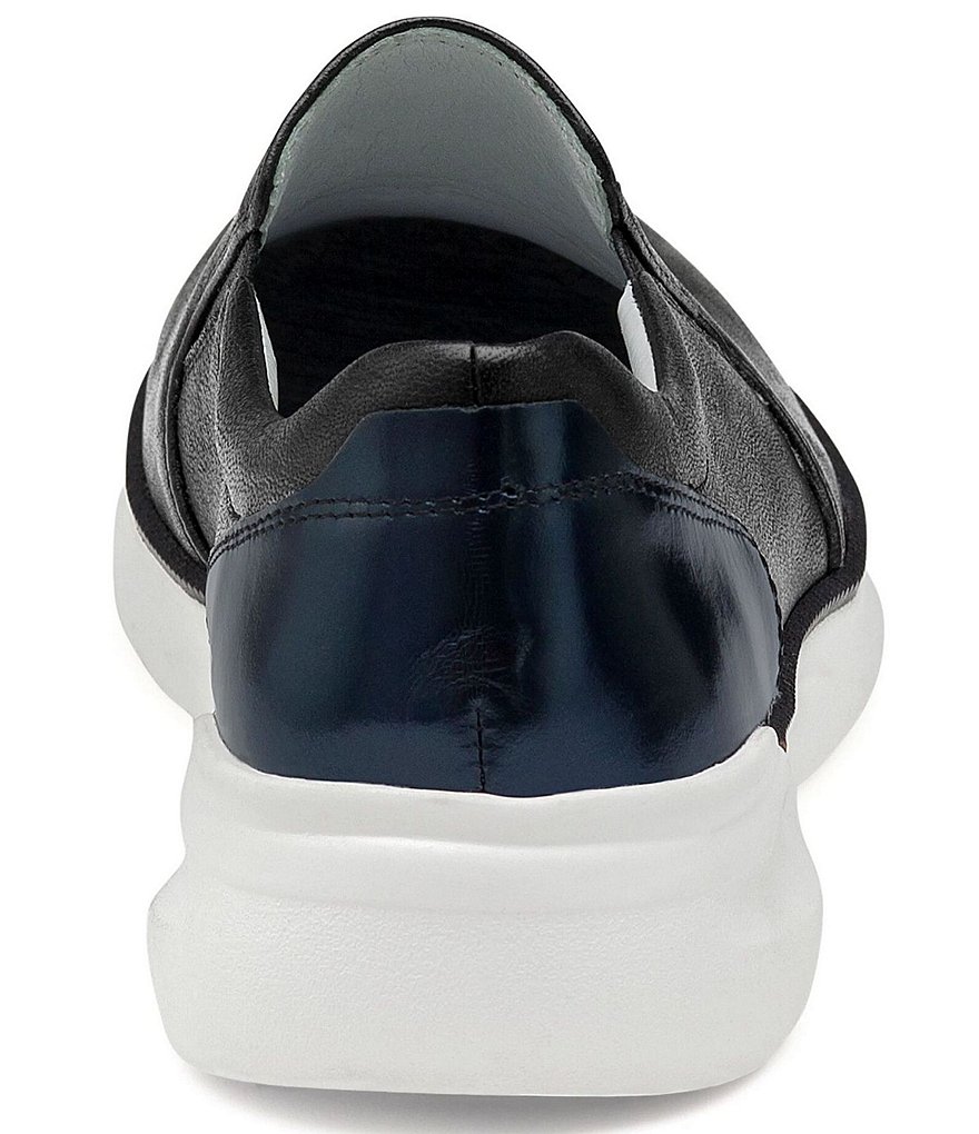Johnston & Murphy Emery Leather Double Gore Slip-On Sneakers