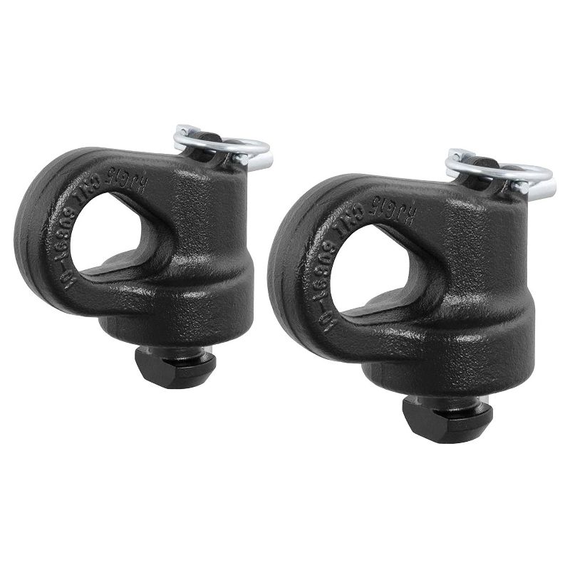 Curt 60691 OEM Gooseneck Trailer Puck System Ball Hitch Safety Chain Anchor Kit for Chevrolet, Ford, GMC or Nissan Titan XD