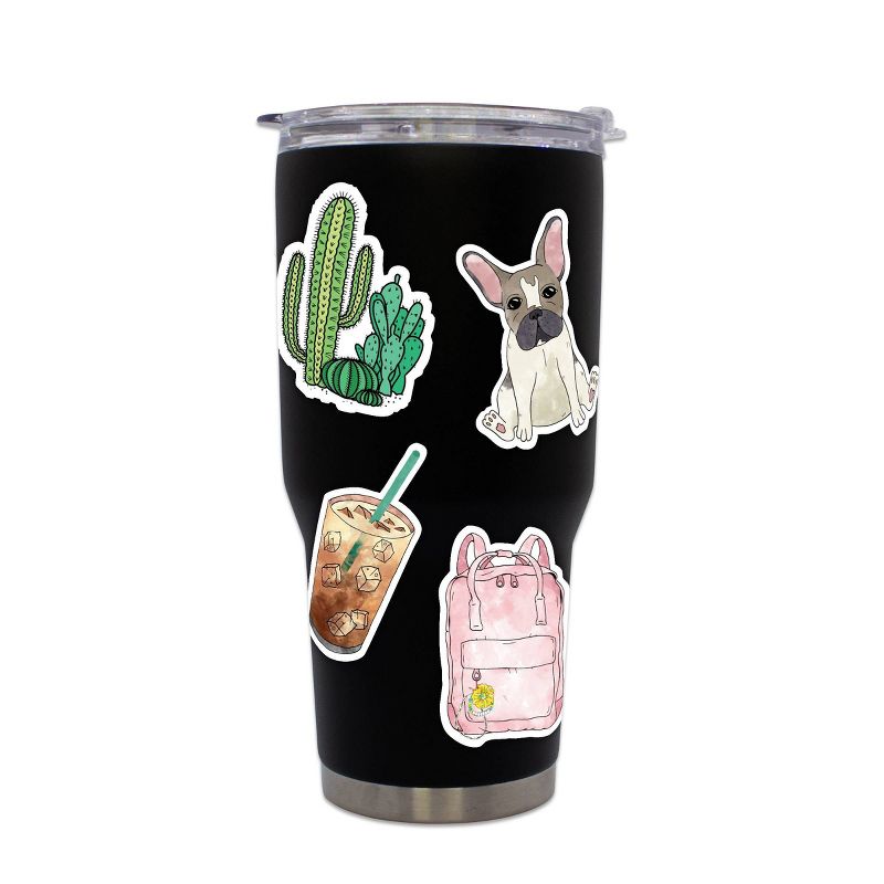 Big Moods Cool Vibes Watercolor Aesthetic Sticker Pack 5pc