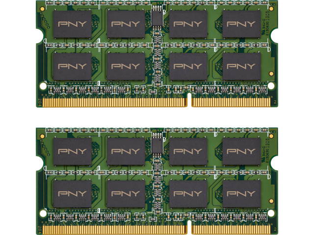 PNY NHS 16GB (2 x 8GB) 204-Pin DDR3 SO-DIMM DDR3L 1600 (PC3L 12800) Laptop Memory Model MN16GK2D31600LV