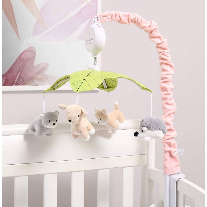 The Peanutshell Woodland Musical Mobile - Pink