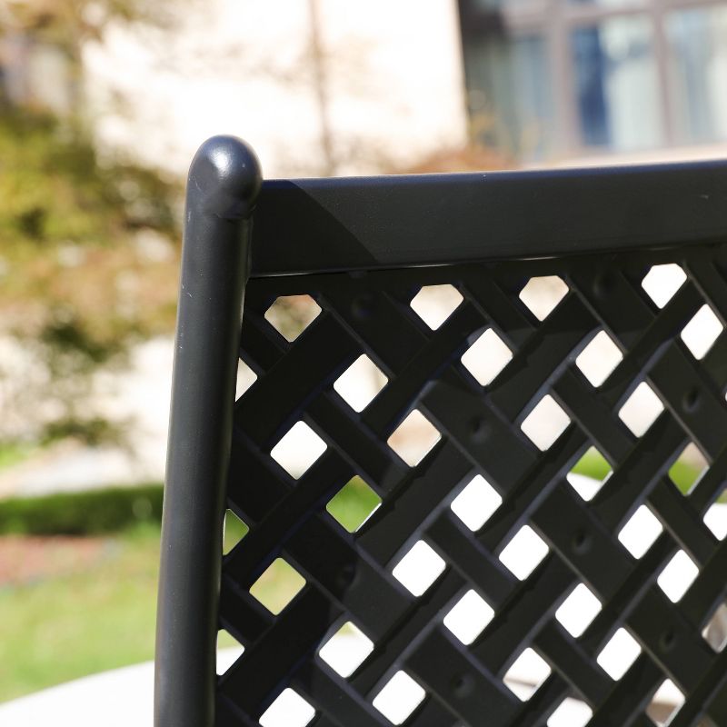 5pc Patio Steel Patio Seating Sets Cream - Lokatse