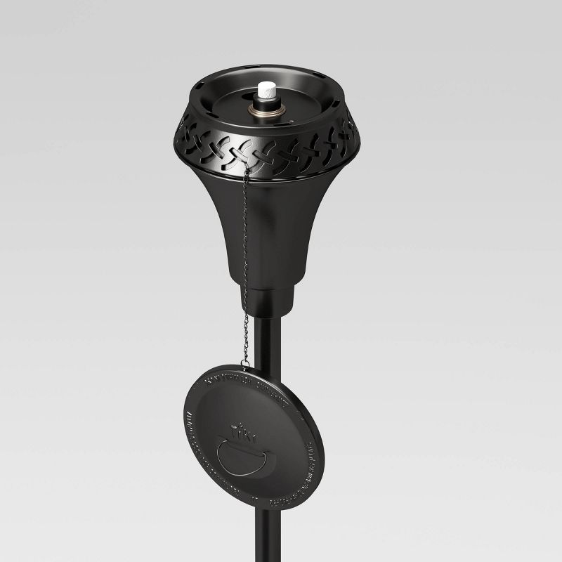 Large Flame Metal Outdoor Torch - TIKI