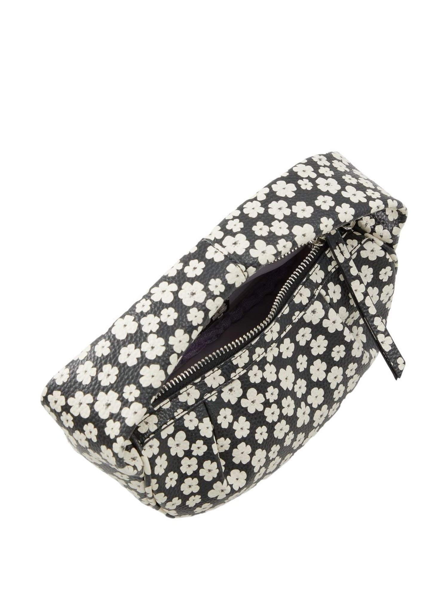 Call It Spring Black & White Floral Small Sling Handbag
