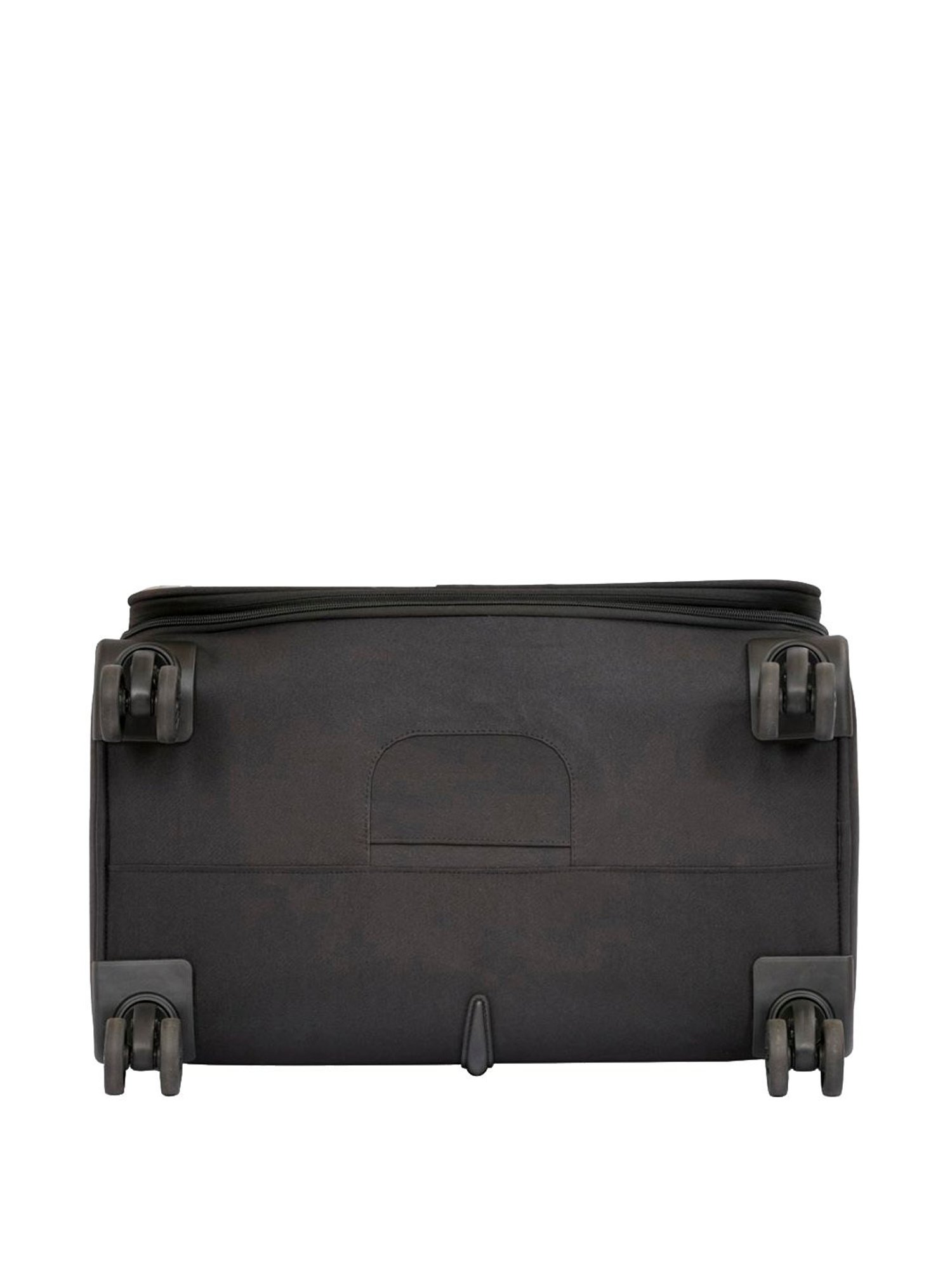 United Colors of Benetton Archimedes Black & Grey Color Block Soft Cabin Trolley Bag -58 Cms