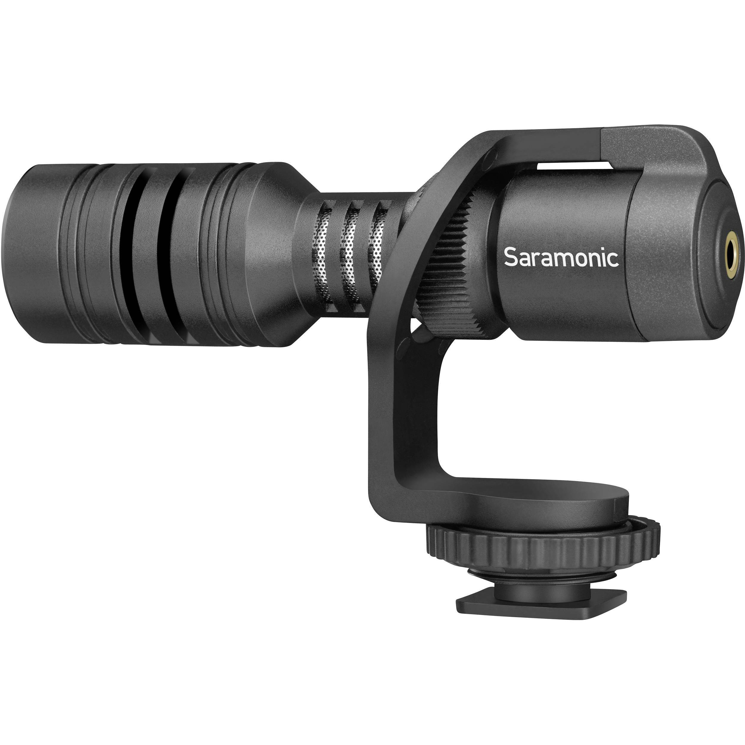 Saramonic Vmic Mini Compact Camera-Mount Shotgun Microphone for DSLR Cameras an