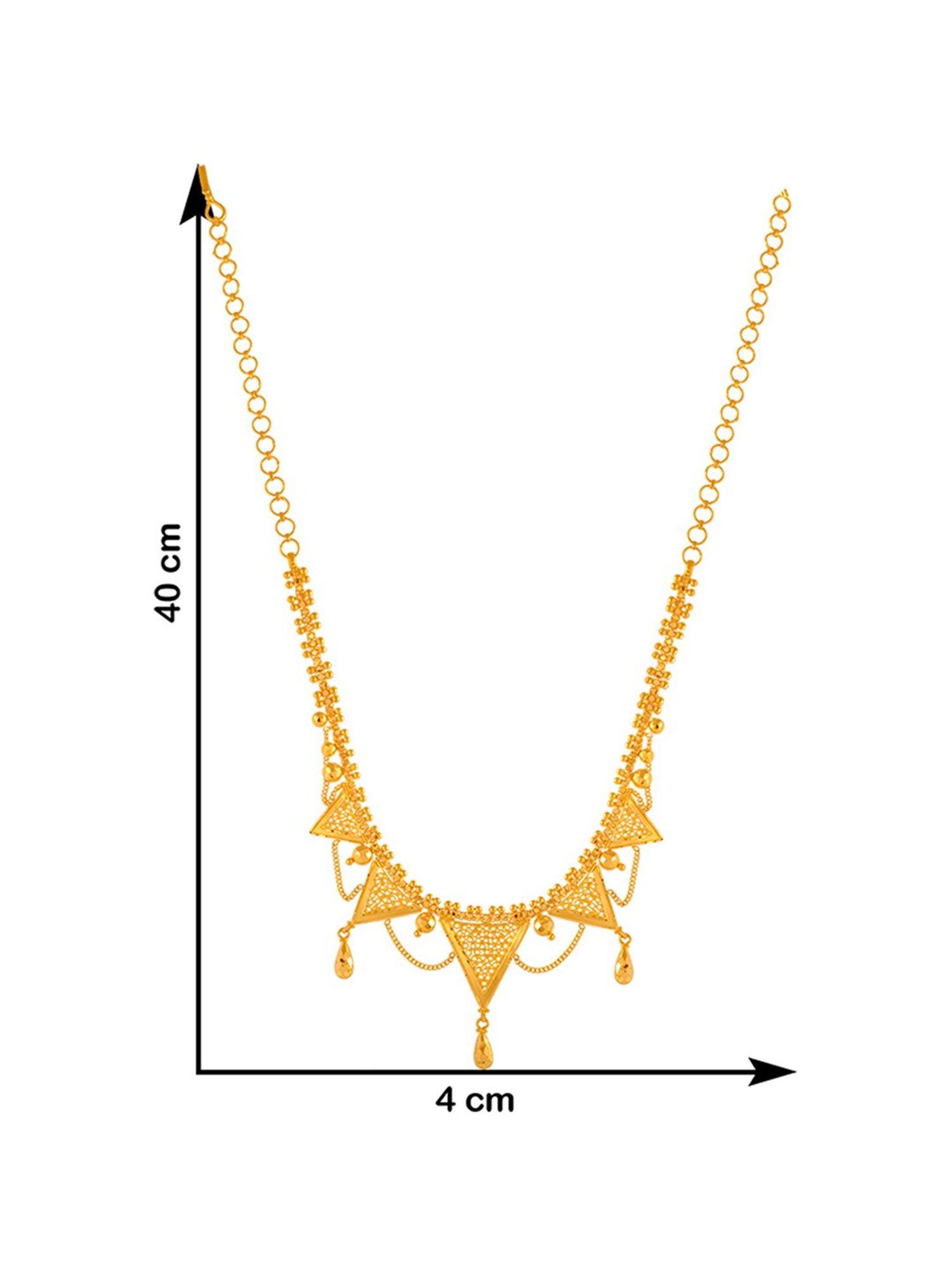CKC Repouss&iquest; Work Rudraksha Gold Extender Neck Chain: Spiritual Elegance