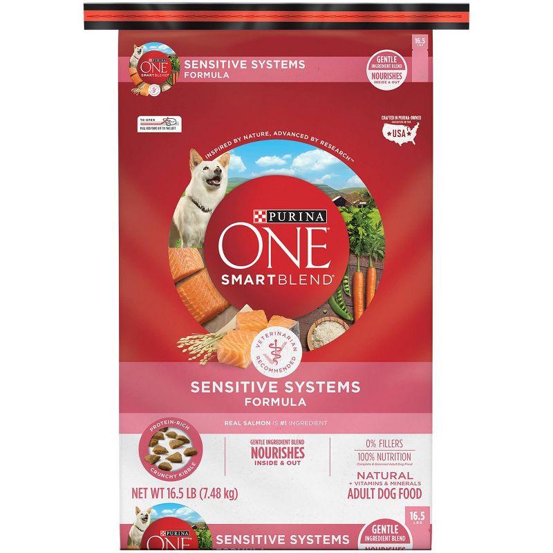 Purina ONE SmartBlend Sensitive Systems Adult Dry Dog Food - 16.5lbs