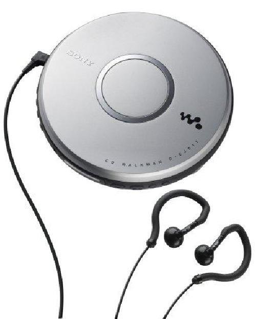 Portable CD Player HOTT Walkman CD Player LCD Display Anti-Skip Protection Shockproof Function Only Support 5 Formats CD CD-R CD-RW MP3 CD-DA WMA Audio Files Silver