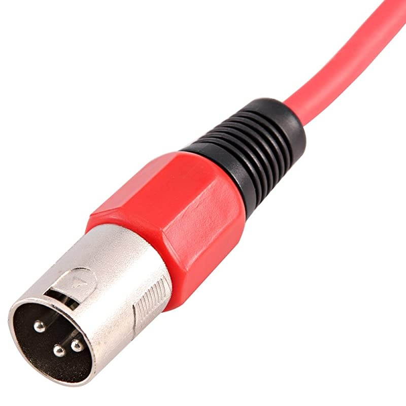 LEXLR-6Black - 6 Foot Black XLR Patch Cable - 6 Foot Microphone Cable Mic Cord