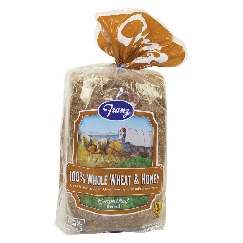 Franz Oregon Trail 100% Whole Wheat Sandwich Bread - 26oz