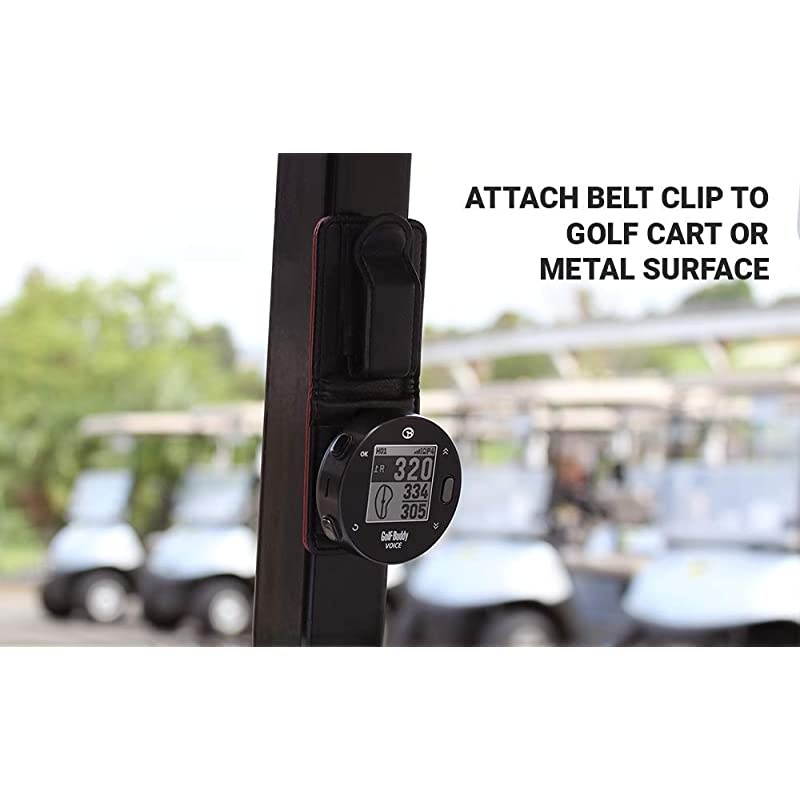 Voice X GPS/Rangefinder Bundle with Belt Clip, 5 Ball Markers, 1 Magnetic Hat Clip and Saintnine 2 Ball Sleeve