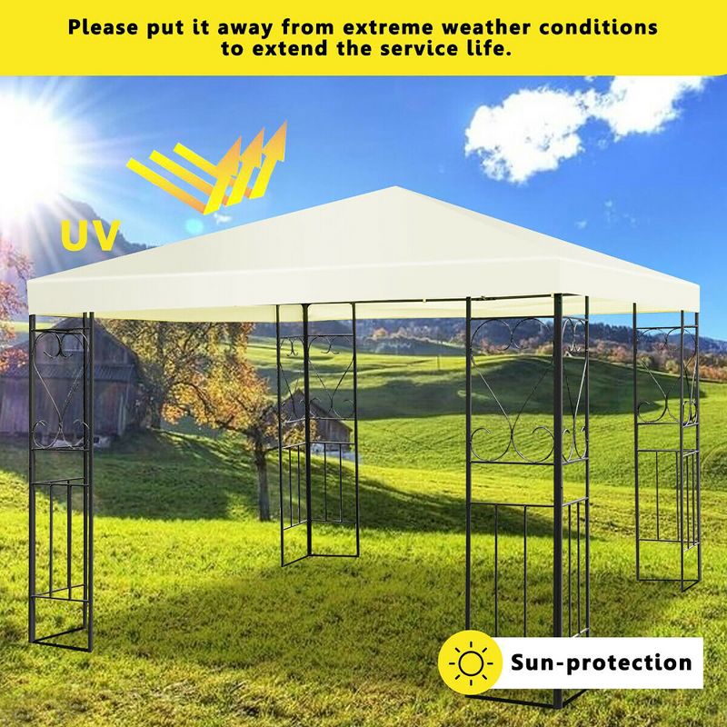Caravan Canopy Domain 10 x 20 Foot Straight Leg Instant Canopy Tent Set, Black