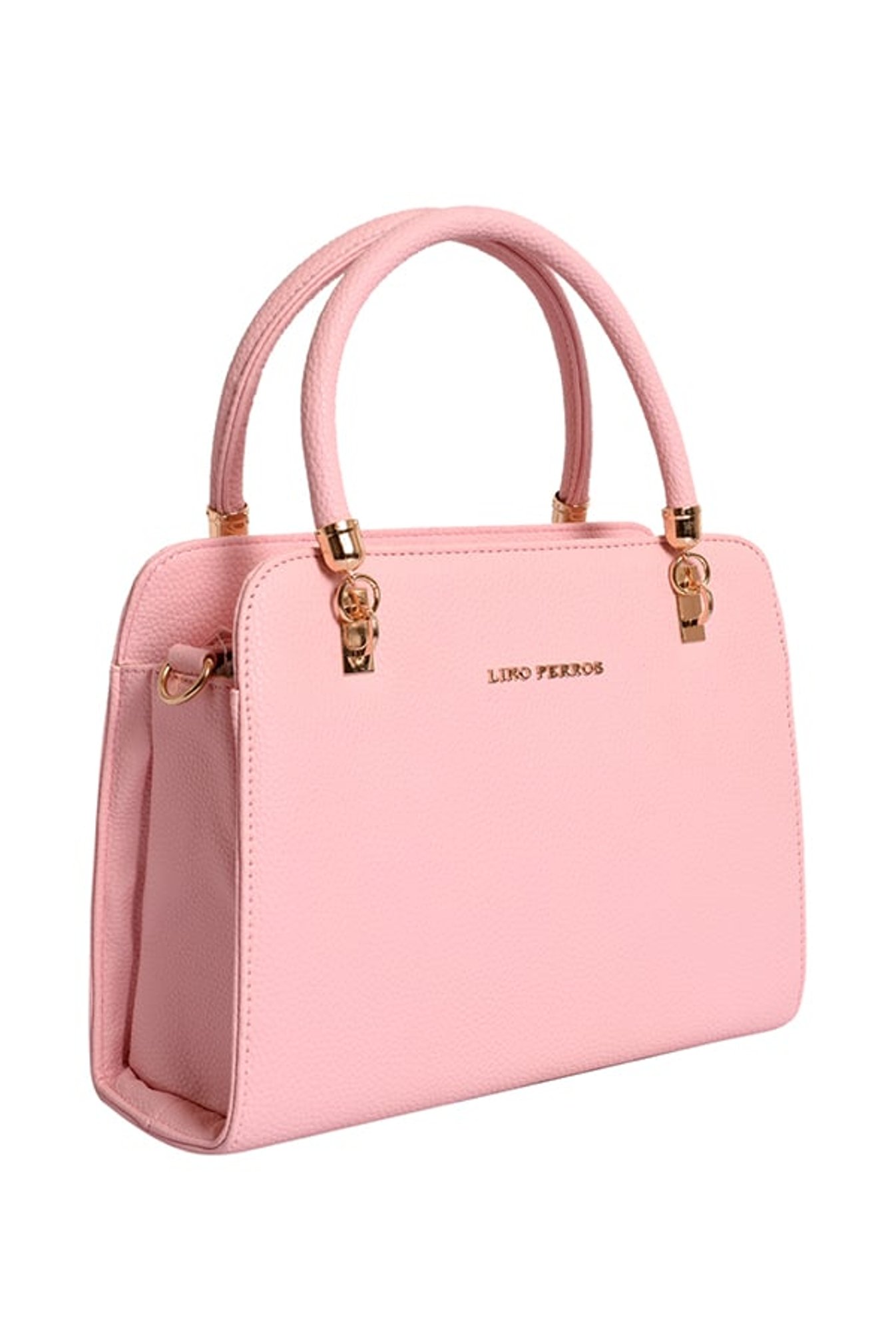 Lino Perros Pink Solid Handbag