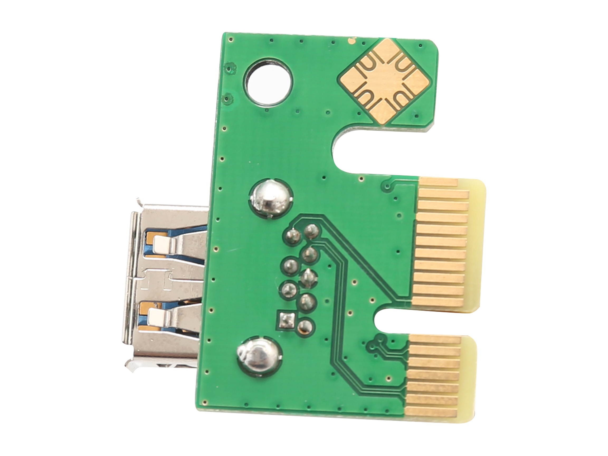 SYBA SI-PEX60017 PCI-E x1 to Powered x16 Riser Adapter Card USB 3.0 Extension Cable