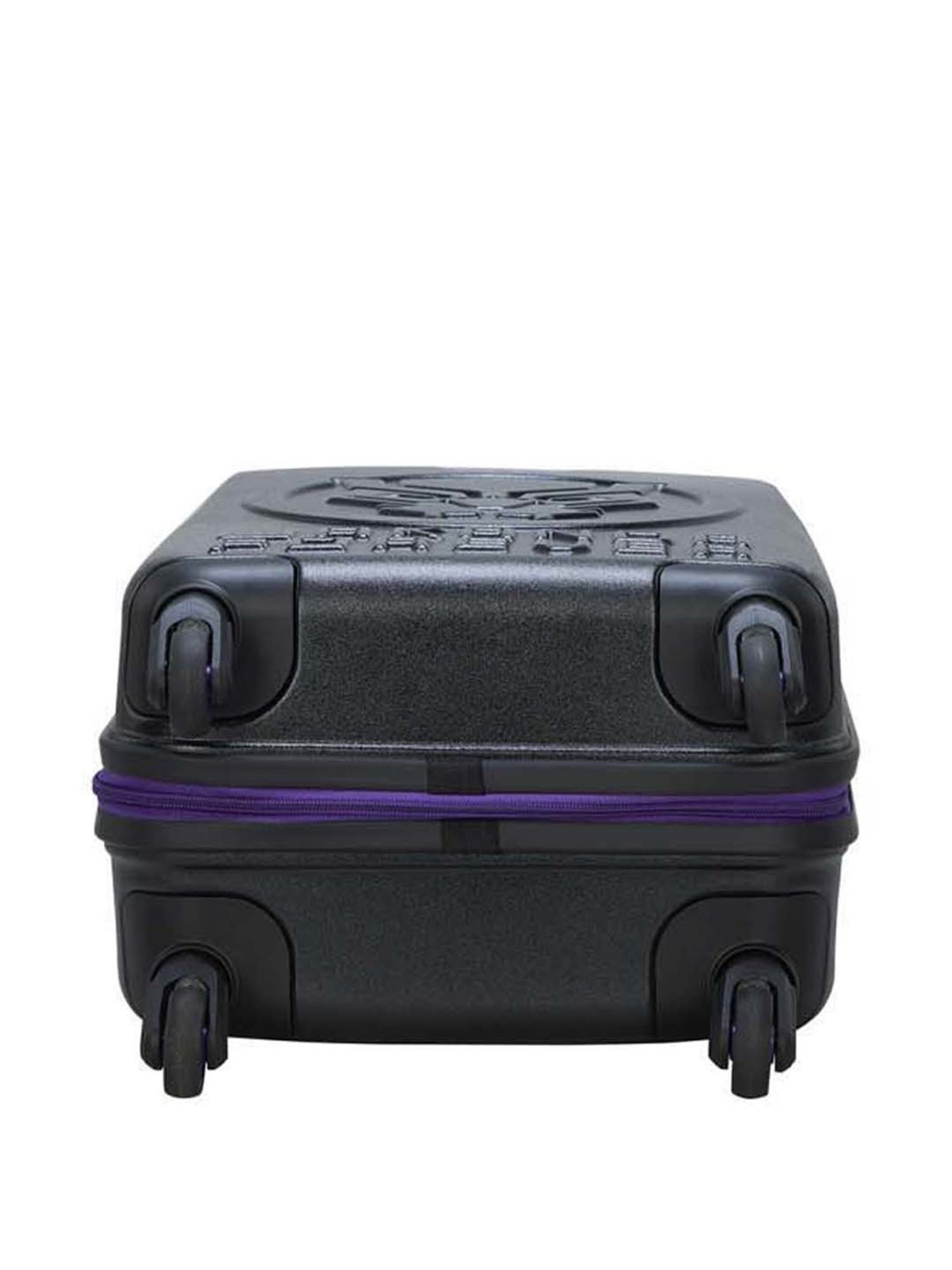 Skybags Marvel Black Textured Hard Small Trolley Bag - 36 cm