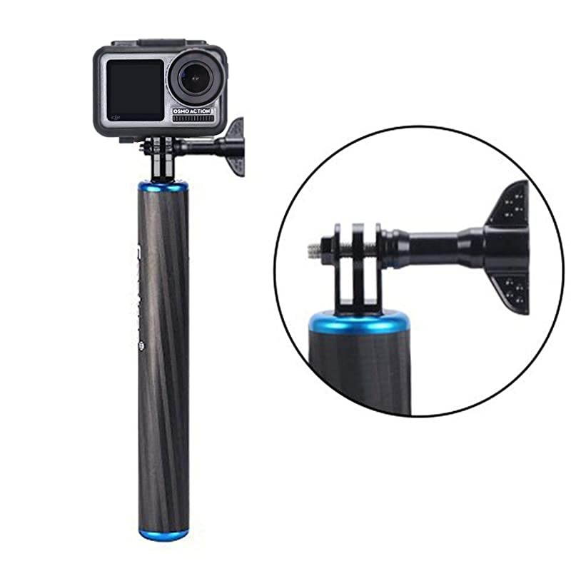 F1 Waterproof Floating Carbon Fiber Hand Grip Compatible for Gopro Max GoPro Hero 987654321SessionGoPro Hero 2018