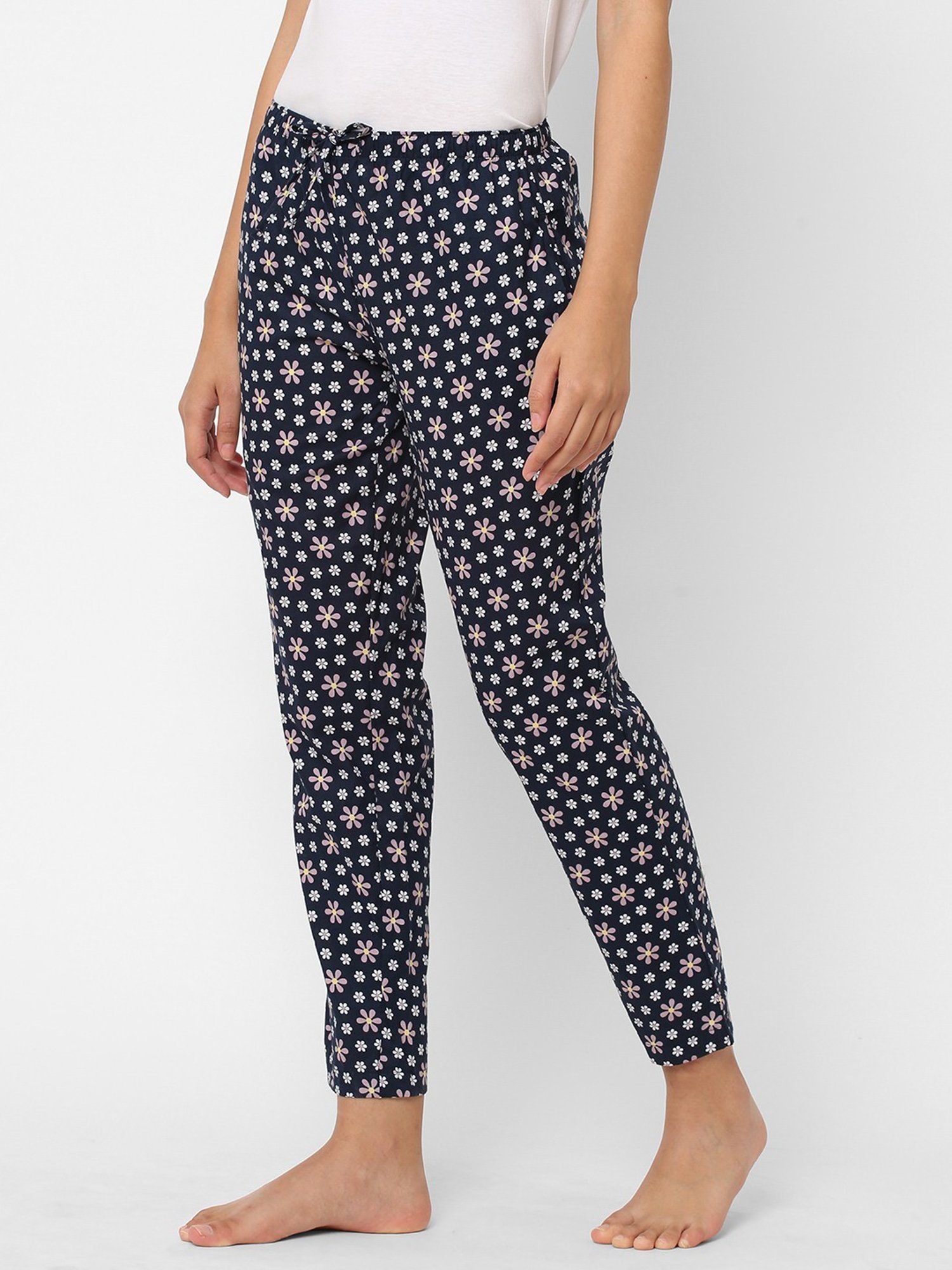 Urban Scottish Navy Floral Print Lounge Pants