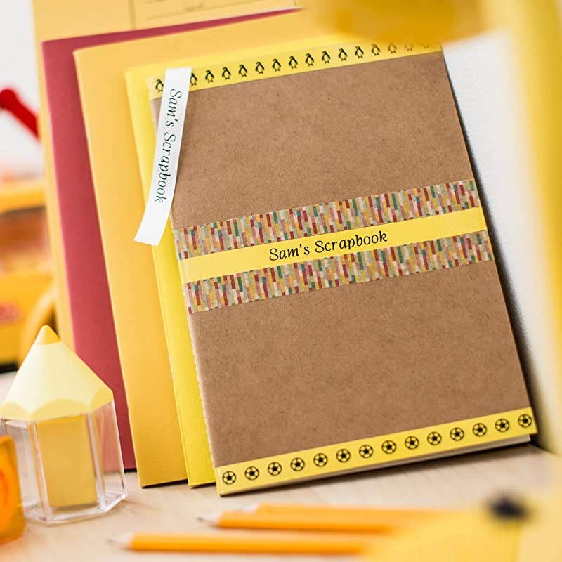 Genuine PTouch TZe6312Pk Tape .5 12mm 2Pack Laminated PTouch Tape Black On Yellow Perfect for Indoor Or Outdoor Use Water Resistant 262 Ft 8M